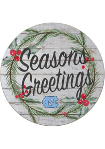 KH Sports Fan North Carolina Tar Heels 20x20 Weathered Seasons Greetings Sign
