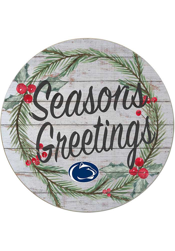 KH Sports Fan Penn State Nittany Lions 20x20 Weathered Seasons Greetings Sign