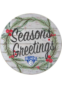 KH Sports Fan Saint Louis Billikens 20x20 Weathered Seasons Greetings Sign