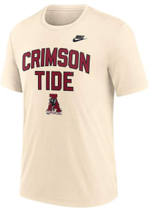 Nike Alabama Crimson Tide Natural Legacy Campus Short Sleeve T Shirt