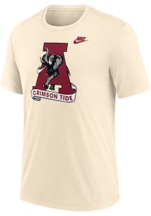 Nike Alabama Crimson Tide Natural Legagy Primary Logo Short Sleeve T Shirt