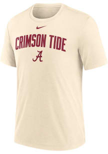 Nike Alabama Crimson Tide Natural Primary Logo Short Sleeve T Shirt