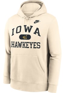 Mens Iowa Hawkeyes Natural Nike Legacy Campus Hooded Sweatshirt