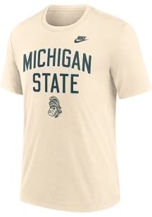 Michigan State Spartans Natural Nike Legacy Campus Short Sleeve T Shirt