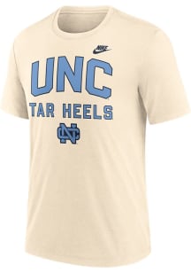 Nike North Carolina Tar Heels Natural Legacy Primary Logo Short Sleeve T Shirt