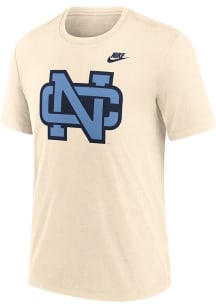 Nike North Carolina Tar Heels Natural Primary Logo Short Sleeve T Shirt