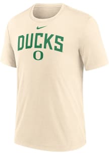 Oregon Ducks Natural Nike Primary Logo Short Sleeve T Shirt