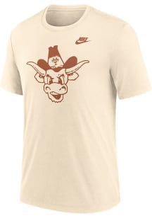 Nike Texas Longhorns Natural Legacy Primary Logo Short Sleeve T Shirt