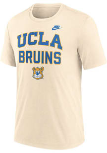 Nike UCLA Bruins Natural Legacy Primary Logo Short Sleeve T Shirt