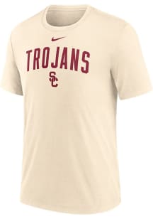 USC Trojans Natural Nike Primary Logo Short Sleeve T Shirt