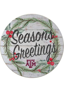 KH Sports Fan Texas A&amp;M Aggies 20x20 Weathered Seasons Greetings Sign