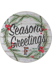 KH Sports Fan Cal State Fullerton Titans 20x20 Weathered Seasons Greetings Sign