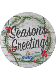 KH Sports Fan San Jose State Spartans 20x20 Weathered Seasons Greetings Sign