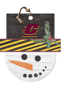 KH Sports Fan Central Michigan Chippewas Large Snowman Sign