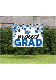 Middle Tennessee Blue Raiders 18x24 Confetti Yard Sign