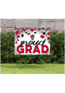 NC State Wolfpack 18x24 Confetti Yard Sign