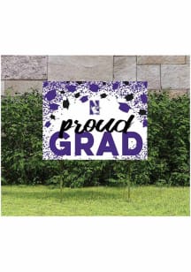 Purple Northwestern Wildcats 18x24 Confetti Yard Sign