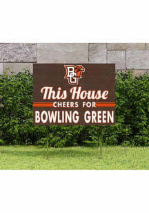 Bowling Green Falcons 18x24 This House Cheers Yard Sign