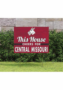 Central Missouri Mules 18x24 This House Cheers Yard Sign