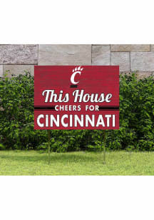 Cincinnati Bearcats 18x24 This House Cheers Yard Sign
