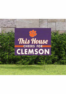 Clemson Tigers 18x24 This House Cheers Yard Sign