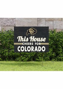 Colorado Buffaloes 18x24 This House Cheers Yard Sign