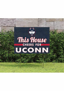 UConn Huskies 18x24 This House Cheers Yard Sign