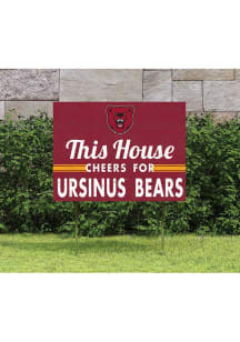 Ursinus Bears 18x24 This House Cheers Yard Sign