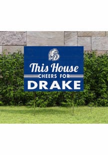 Drake Bulldogs 18x24 This House Cheers Yard Sign