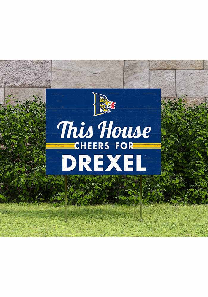 Drexel Dragons 18x24 This House Cheers Yard Sign