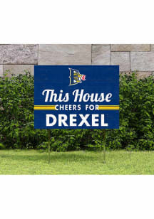 Drexel Dragons 18x24 This House Cheers Yard Sign