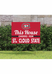 St Cloud State Huskies 18x24 This House Cheers Yard Sign