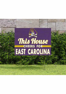East Carolina Pirates 18x24 This House Cheers Yard Sign