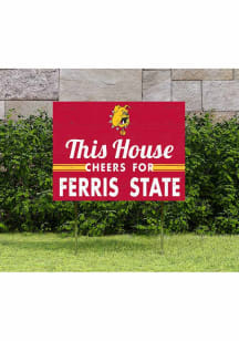 Ferris State Bulldogs 18x24 This House Cheers Yard Sign