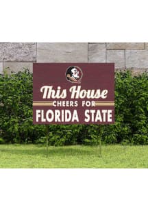 Florida State Seminoles 18x24 This House Cheers Yard Sign