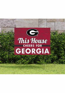 Georgia Bulldogs 18x24 This House Cheers Yard Sign