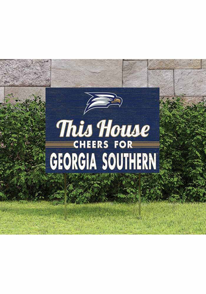 Georgia Southern Eagles 18x24 This House Cheers Yard Sign