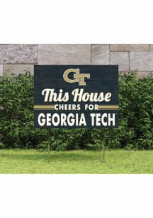 GA Tech Yellow Jackets 18x24 This House Cheers Yard Sign