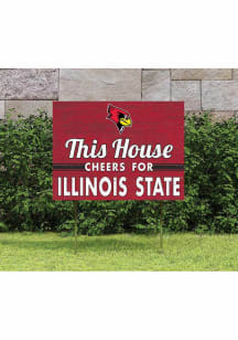 Illinois State Redbirds 18x24 This House Cheers Yard Sign