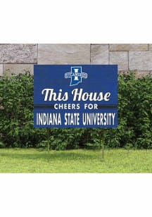 Indiana State Sycamores 18x24 This House Cheers Yard Sign