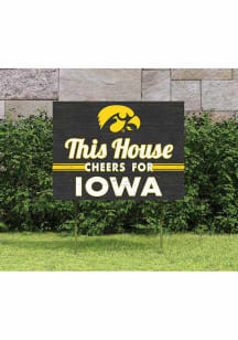 Iowa Hawkeyes 18x24 This House Cheers Yard Sign