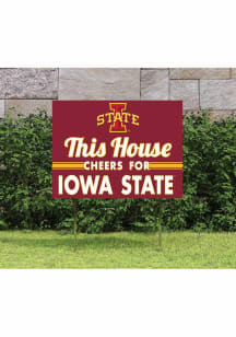 Iowa State Cyclones 18x24 This House Cheers Yard Sign