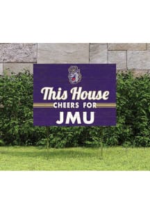James Madison Dukes 18x24 This House Cheers Yard Sign