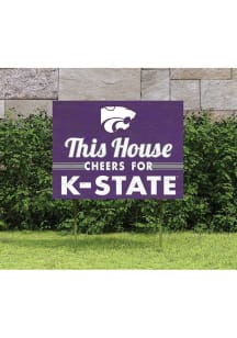 K-State Wildcats 18x24 This House Cheers Yard Sign