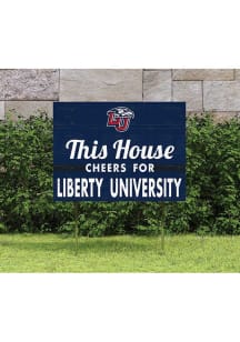 Liberty Flames 18x24 This House Cheers Yard Sign