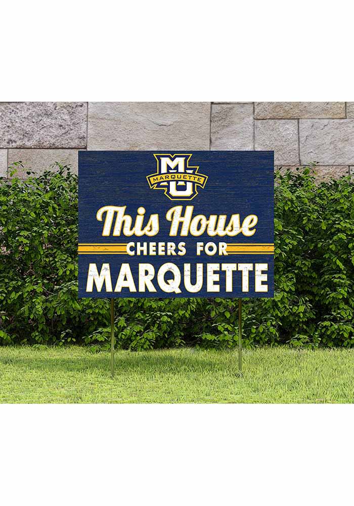 Marquette Golden Eagles 18x24 This House Cheers Yard Sign