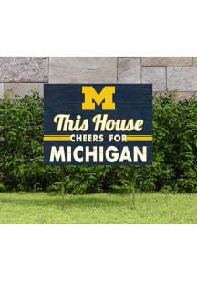 Michigan Wolverines 18x24 This House Cheers Yard Sign