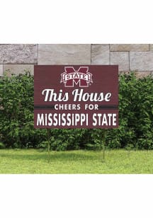 Mississippi State Bulldogs 18x24 This House Cheers Yard Sign