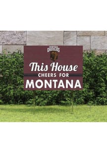 Montana Grizzlies 18x24 This House Cheers Yard Sign