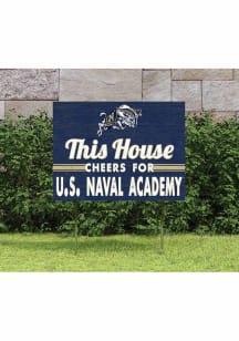 Navy Midshipmen 18x24 This House Cheers Yard Sign